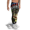 Woman Portrait Native Indian Print Men's Leggings-grizzshop