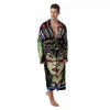 Woman Portrait Native Indian Print Men's Robe-grizzshop