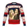 Woman Yelling at Smudge the Cat Meme V2 Christmas Ugly Sweater-grizzshop