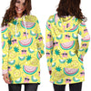 Women Banana Watermelon Hawaiian Pineapple Hoodie Dress Print-grizzshop