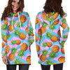 Load image into Gallery viewer, Women Edm Pink Pineapple Hoodie Dress Print-grizzshop