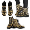 Women's Leather Boots - Black - Steampunk-grizzshop