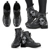 Women's Leather Boots Calavera (Gray)-grizzshop