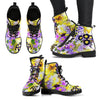 Women's Leather Boots Flower Fields-grizzshop