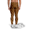 Wood Wall 3D Print Pattern Men's Leggings-grizzshop