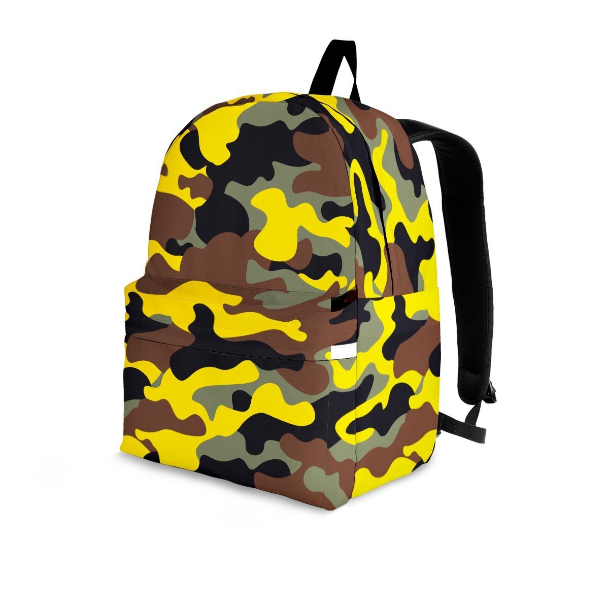 Woodland And Yellow Camo Print Backpack-grizzshop