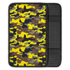 Woodland And Yellow Camo Print Car Console Cover-grizzshop