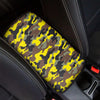 Woodland And Yellow Camo Print Car Console Cover-grizzshop