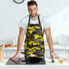 Woodland And Yellow Camo Print Men's Apron-grizzshop