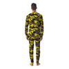 Woodland And Yellow Camo Print Men's Pajamas-grizzshop