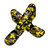 Woodland And Yellow Camo Print Muay Thai Shin Guard-grizzshop