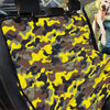 Woodland And Yellow Camo Print Pet Car Seat Cover-grizzshop