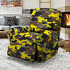 Woodland And Yellow Camo Print Recliner Cover-grizzshop