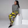 Woodland And Yellow Camo Print Women's Joggers-grizzshop