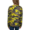 Woodland And Yellow Camo Print Women's Sweatshirt-grizzshop