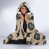 Woof Woof Boston Terrier Pattern Print Hooded Blanket-grizzshop