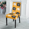 Woof Woof Bull Terrier Pattern Print Chair Cover-grizzshop