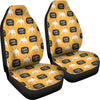 Woof Woof Bull Terrier Pattern Print Universal Fit Car Seat Cover-grizzshop