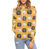 Woof Woof Bull Terrier Pattern Print Women Pullover Hoodie-grizzshop