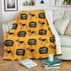 Woof Woof German Shepherd Pattern Print Blanket-grizzshop