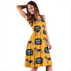 Woof Woof German Shepherd Pattern Print Dress-grizzshop