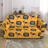 Woof Woof German Shepherd Pattern Print Loveseat Cover-grizzshop