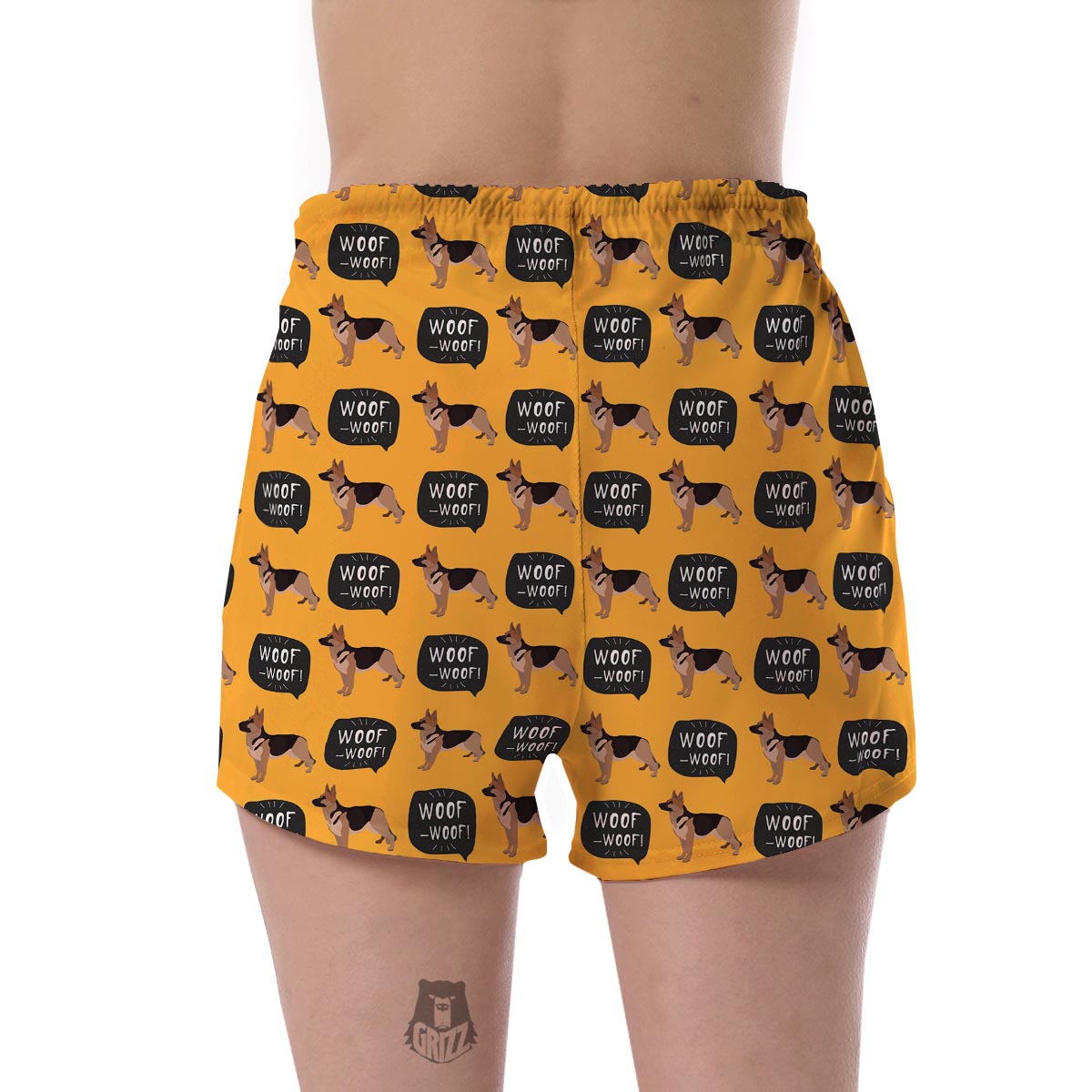 Woof Woof German Shepherd Pattern Print Women's Shorts-grizzshop