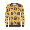 Woof Woof German Shepherd Pattern Print Women's Sweatshirt-grizzshop