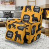 Woof Woof Schnauzer Dog Print Pattern Recliner Cover-grizzshop