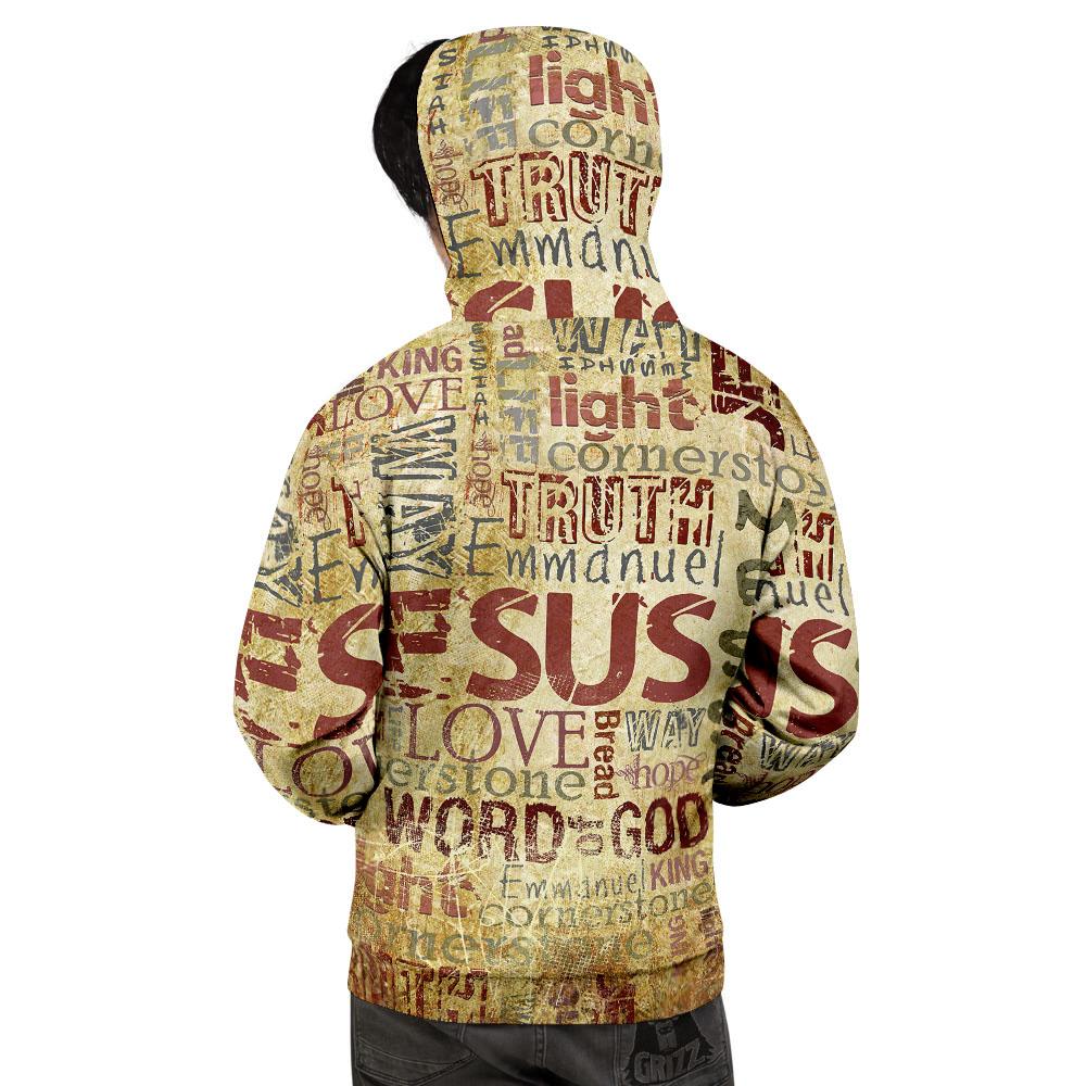 Words Old Religious Print Men's Hoodie-grizzshop