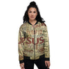 Words Old Religious Print Women's Bomber Jacket-grizzshop