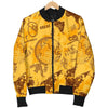 World Map Pattern Print Men's Bomber Jacket-grizzshop