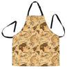 World Map Pattern Print Women's Apron-grizzshop