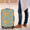 World Map Print Pattern Luggage Cover Protector-grizzshop