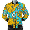 World Map Print Pattern Men's Bomber Jacket-grizzshop