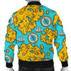 World Map Print Pattern Men's Bomber Jacket-grizzshop