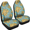 World Map Print Pattern Universal Fit Car Seat Covers-grizzshop