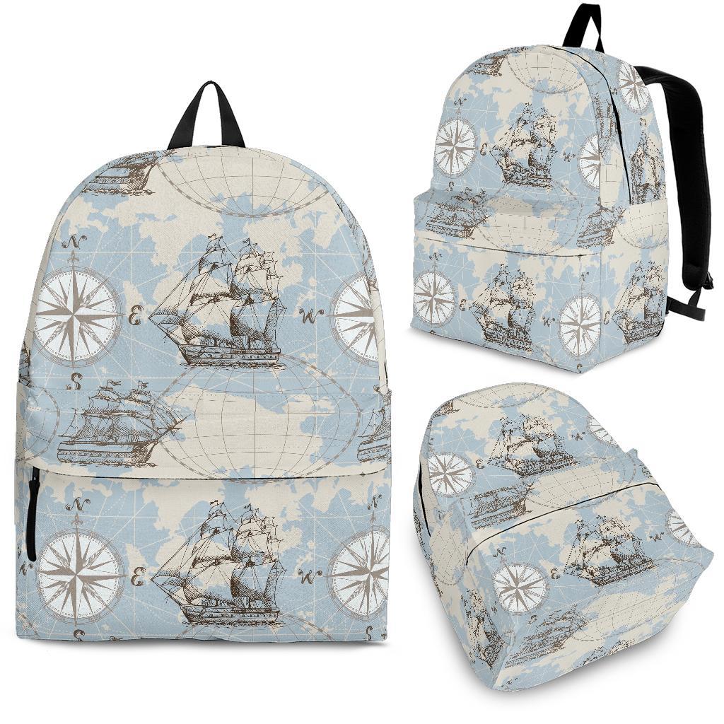 World Print Map Pattern Backpack-grizzshop