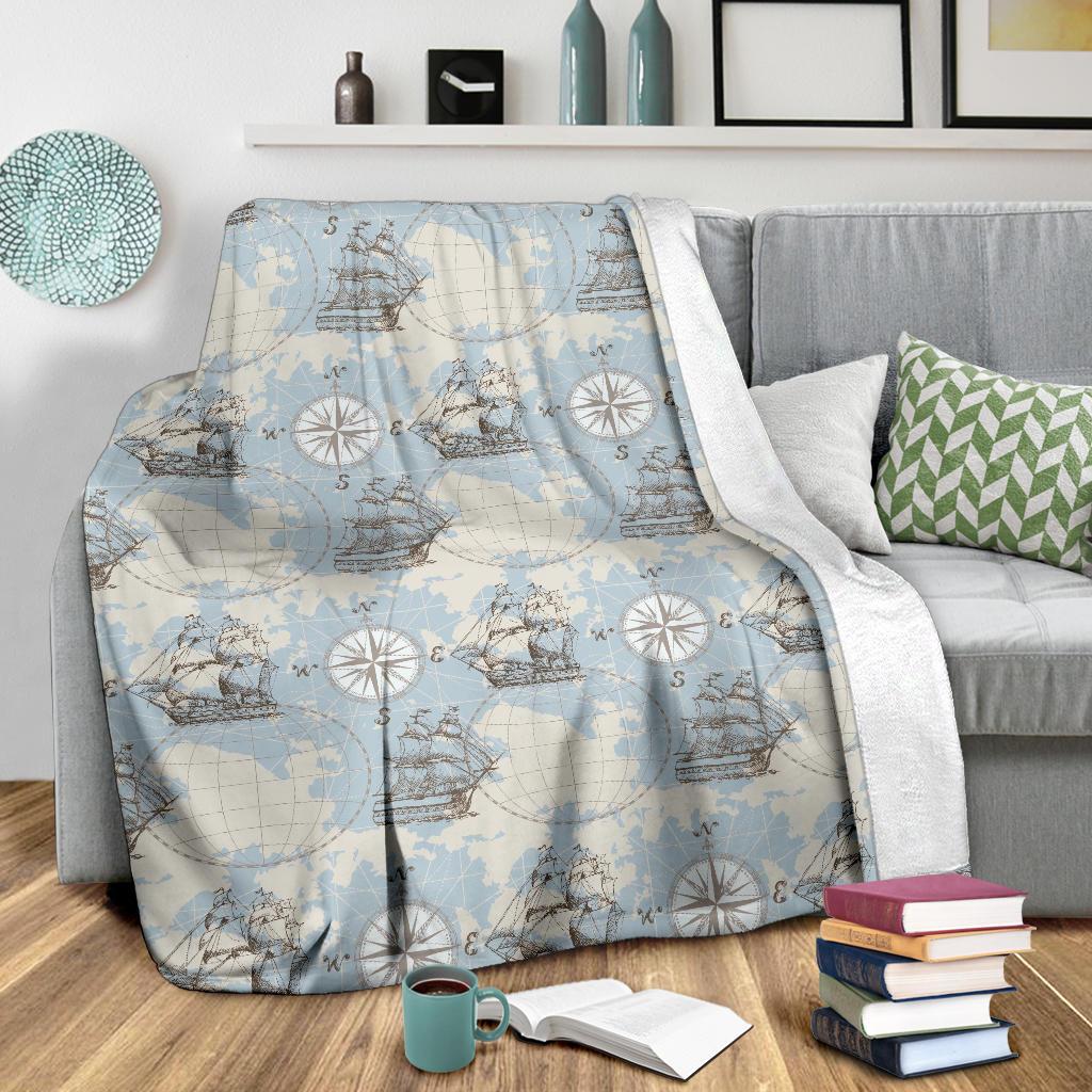 World Print Map Pattern Blanket-grizzshop