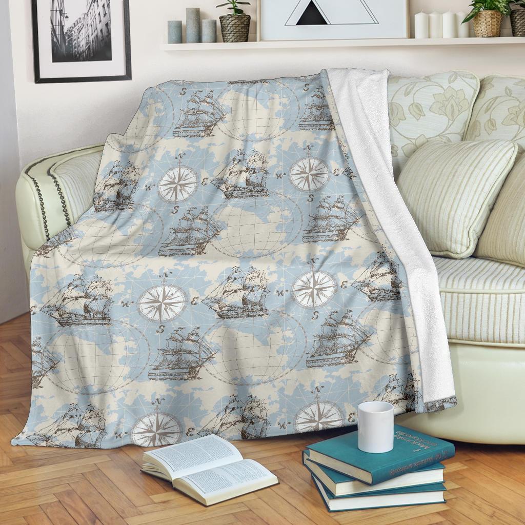 World Print Map Pattern Blanket-grizzshop