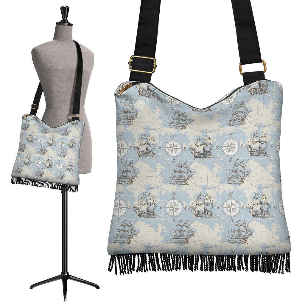 World Print Map Pattern Crossbody bags-grizzshop