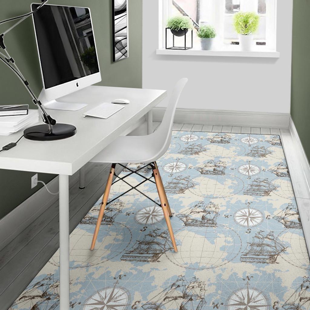 World Print Map Pattern Floor Mat-grizzshop