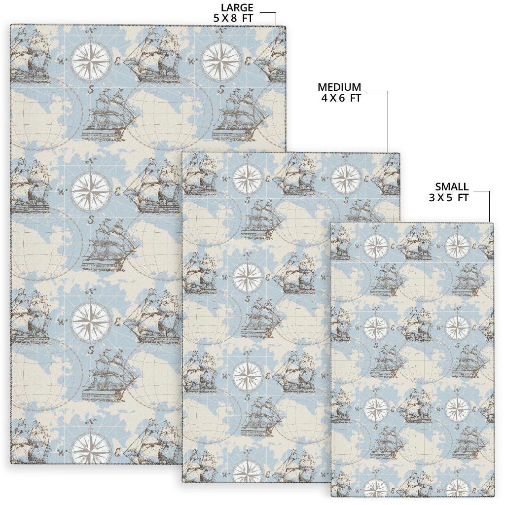 World Print Map Pattern Floor Mat-grizzshop
