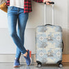 World Print Map Pattern Luggage Cover Protector-grizzshop