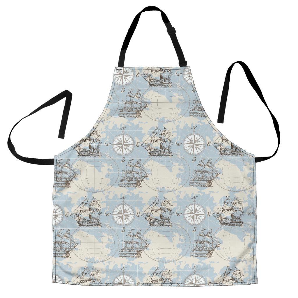 World Print Map Pattern Women's Apron-grizzshop