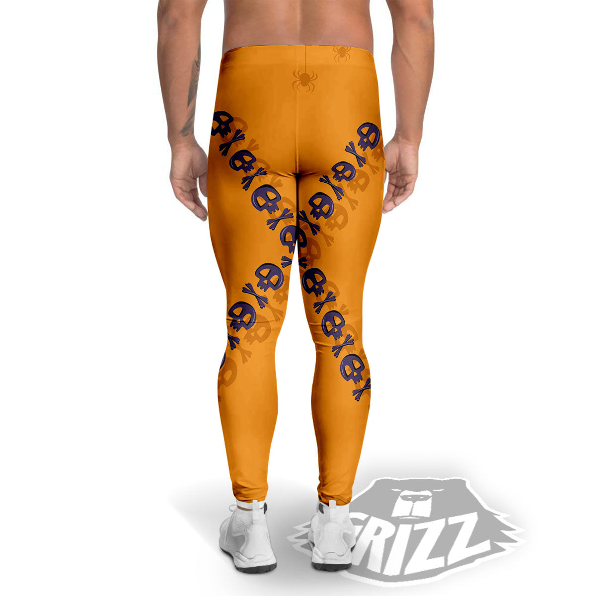 X Halloween Print Men's Leggings-grizzshop