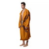 X Halloween Print Men's Robe-grizzshop