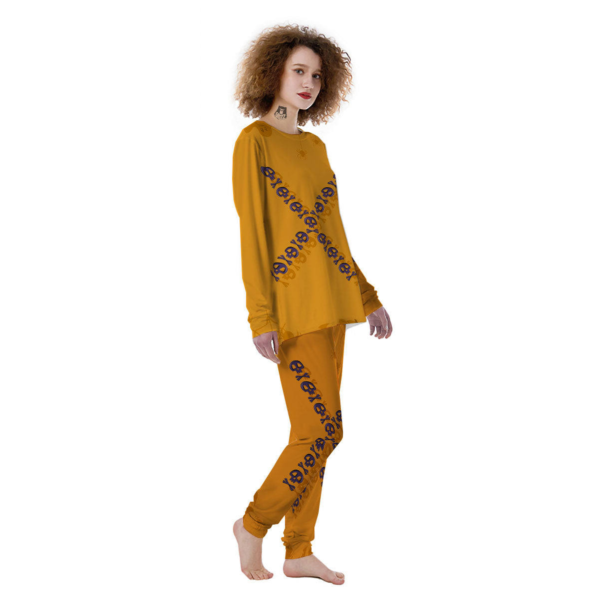 X Halloween Print Women's Pajamas-grizzshop