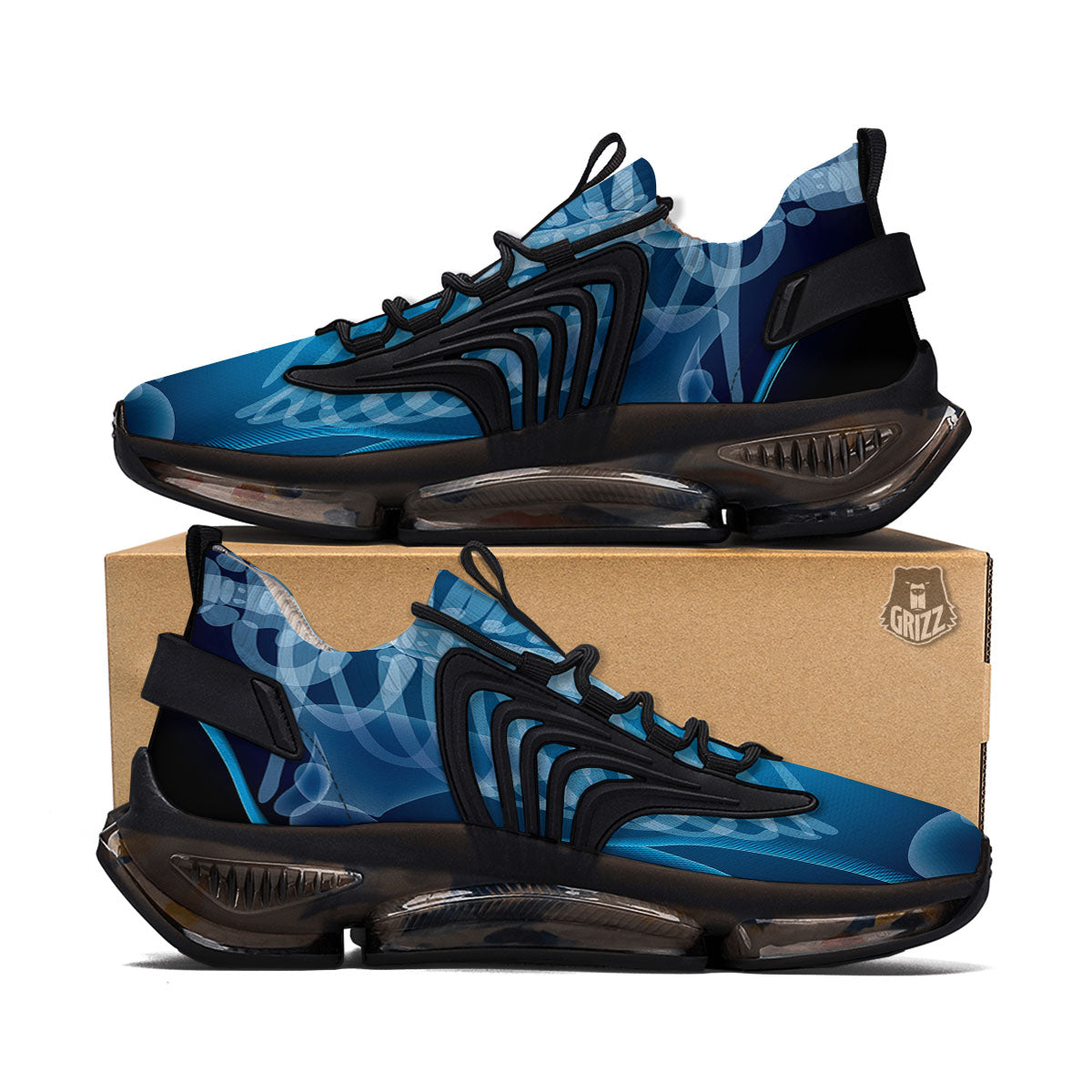 X-Ray Film Radiologist Print Black Gym Shoes-grizzshop