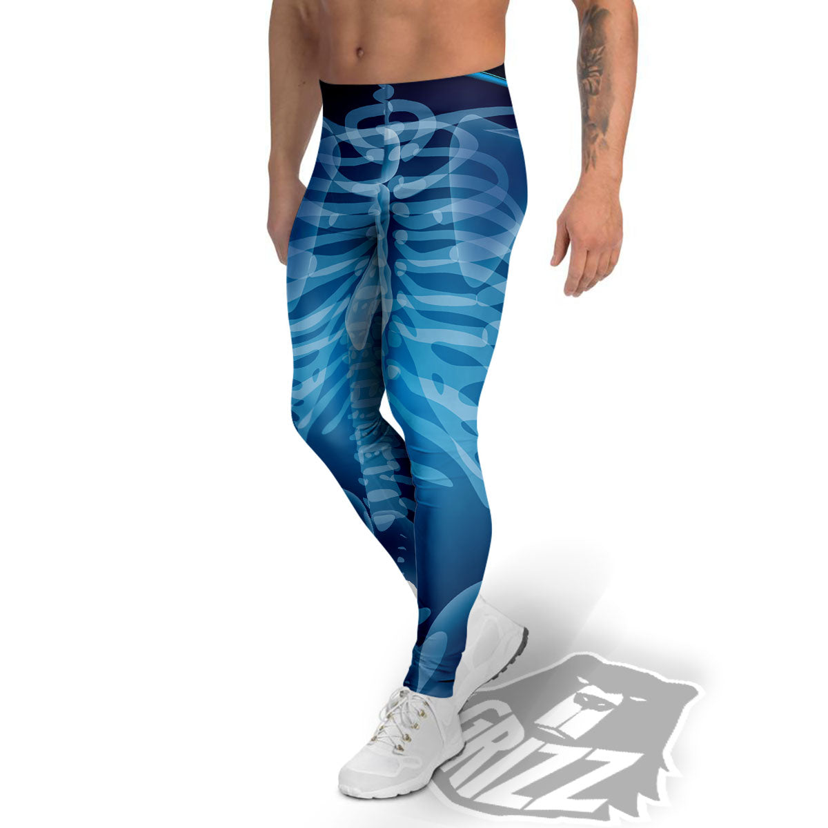 X-Ray Film Radiologist Print Men's Leggings-grizzshop